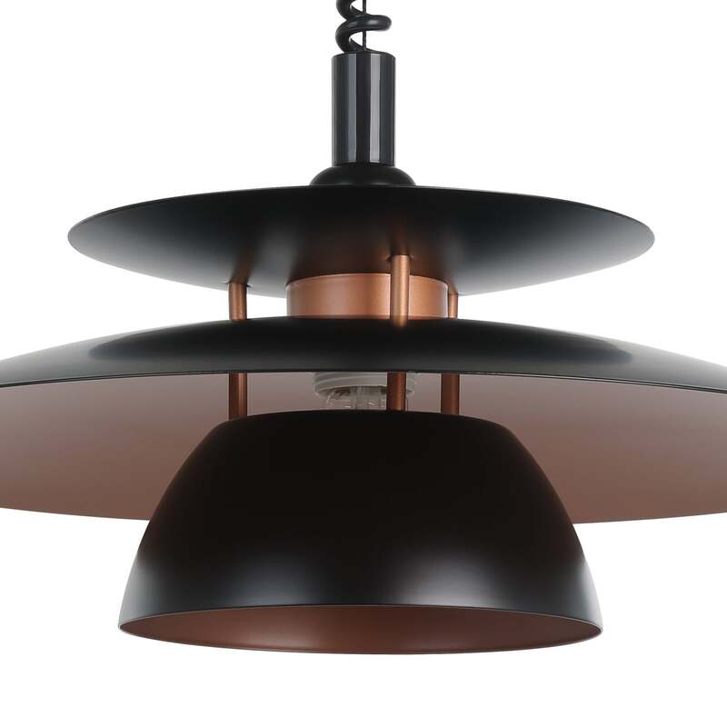 Eglo Hängeleuchte Brenda LED Pendelleuchte dimmbar schwarz kupfer 110cm Höhe - 9002759316662