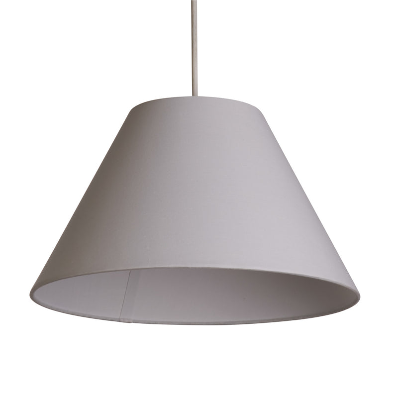 Searchlight Hängeleuchte Lyta LED Pendelleuchte dimmbar Textil weiß Ø38cm 80cm - 5053423272313