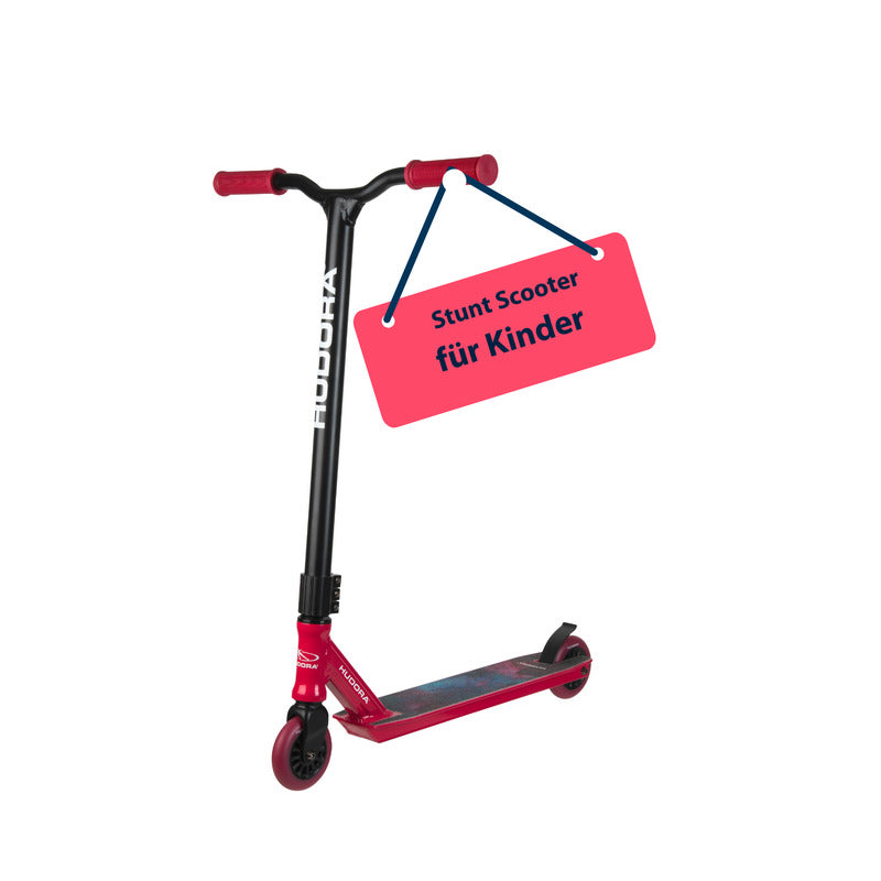 HUDORA Stunt Scooter XQ-13.1 rot 360° Lenkung für Tricks bis 100 kg neu - 4005998857762