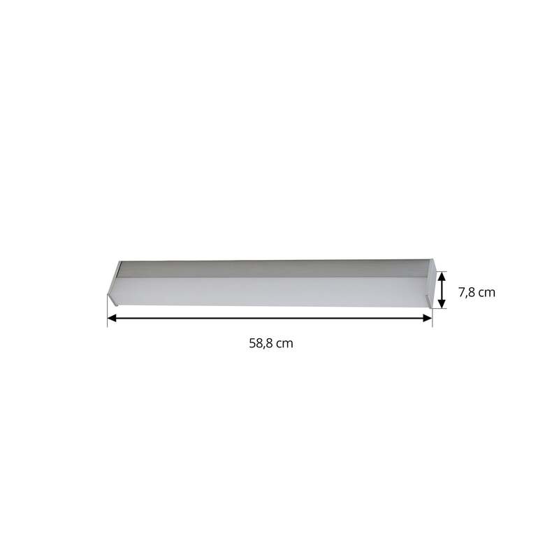 Lindby LED-Wandlampe Philippa 59 cm alufarben IP44 3000 K 1000 lm - 4251911795868