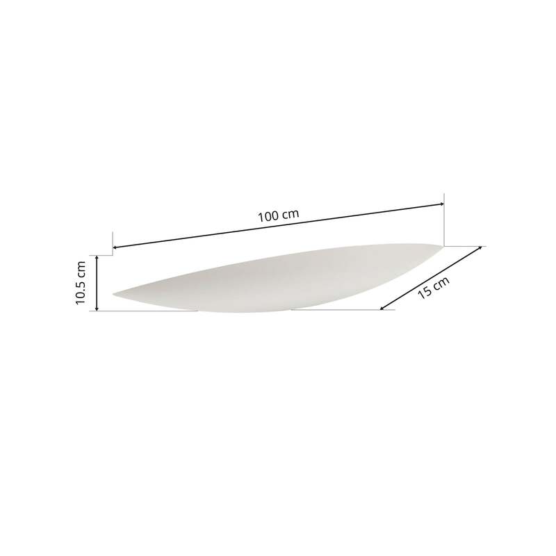 Lindby Wandleuchte Tommi Bilderleuchte Wandlampe Flurleuchte Lampen weiß Gips - 4251096525953