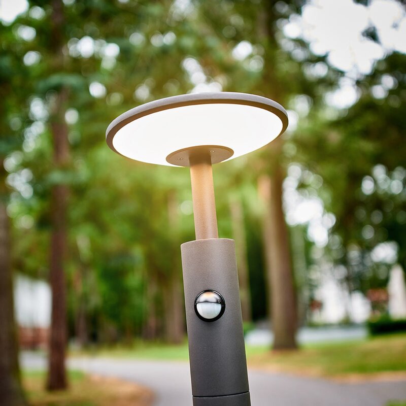 Lucande Wegeleuchte Fenia LED Pollerleuchte mit Bewegungsmelder anthrazit 100cm - 4251096548013