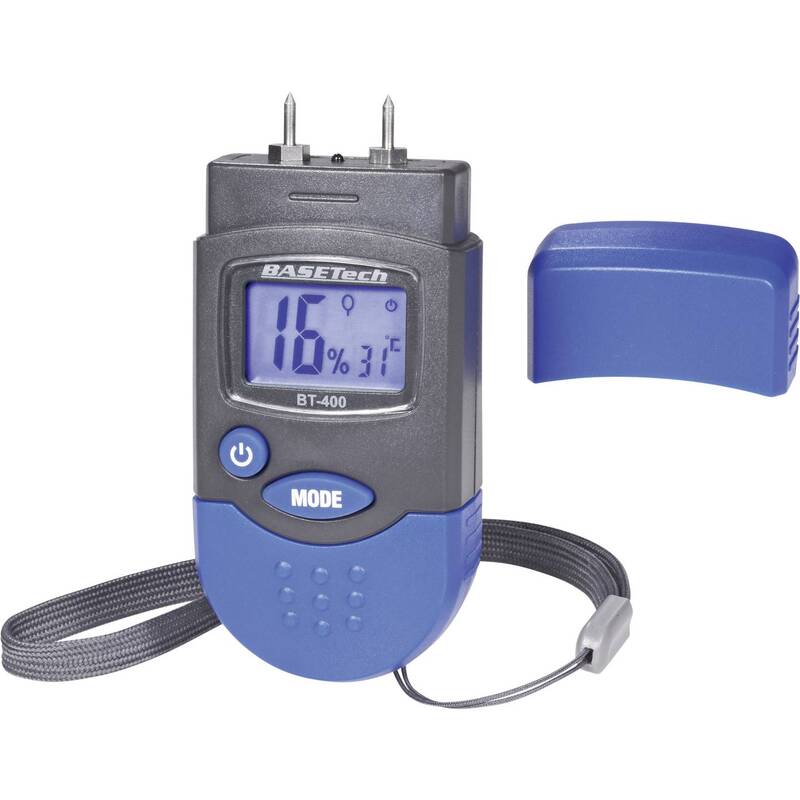 Basetech BT-400 Materialfeuchtemessgerät mit Temperaturanzeige 0-50°C - 4016138910766