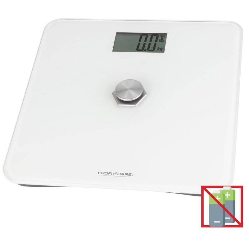 ProfiCare PC-PW 3112 w Personenwaage Waage digital 180 kg Weiß Glasoberfläche - 4006160331127
