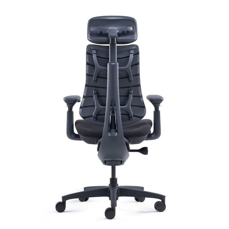 LiberNovo Bürostuhl Ergonomischer Stuhl Omni Schwarz 4D Armlehnen 48cm Komfort - 6978343440378