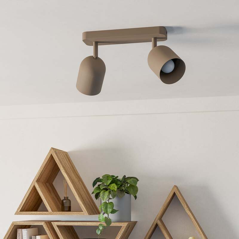 Eglo Deckenstrahler Tilston LED Strahler dimmbar Stahl beige 28x8 Leuchte Lampe - 9008606359721