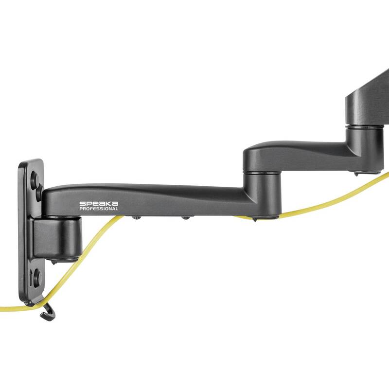 SPEAKA Monitor Wandhalterung SPTVM512 Doppelhalterung PROFESSIONAL schwarz Stahl - 4064161214832