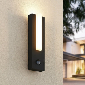 B-Ware Lucande Außenwandleuchte Wandlampe LED Bewegungsmelder graphitgrau IP54244