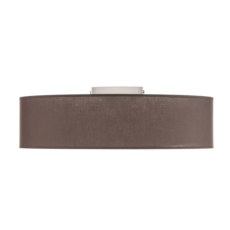 Euluna Roller Decke Deckenlampe Deckenleuchte Lampe Stoffschirm erdfarben Ø50cm - 5905317601702