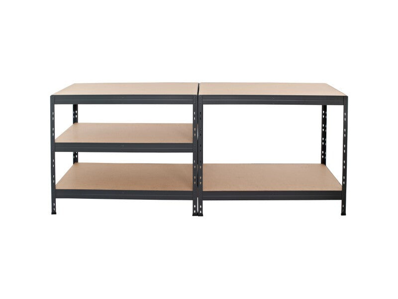 Ar Shelving Metallregal Rivet M 210kg modular Steckregal anthrazit 180x90cm - 8586002701609