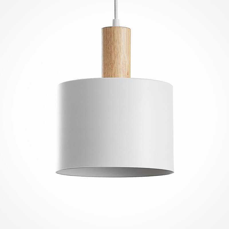 Lindby Hängeleuchte Kadir LED Pendelleuchte dimmbar Holz 3-flammig weiß 73 cm - 4251096592054