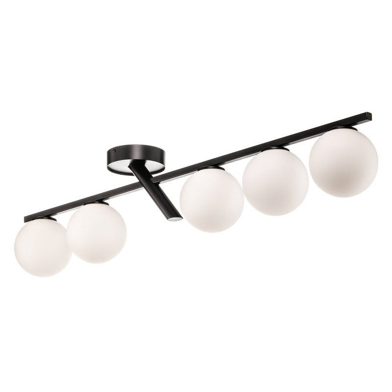Baleo Deckenleuchte Lampe schwarz opal fünfflammig Beleuchtung SIEHE TEXT/FOTO - 5907554418662