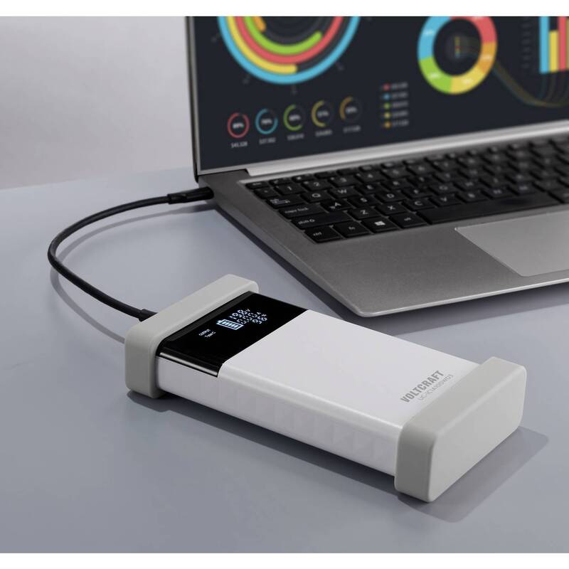 VOLTCRAFT USB Ladegerät UC-1C1A100W03 100W 2x USB-C USB-A PD 3.0 Pure White - 4064161390789