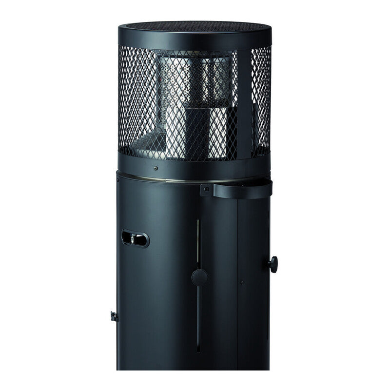 Enders Terrassenheizer Heizstrahler Polo 2.0 Edelstahl schwarz 3-6kW mobil 115cm - 4000591014437