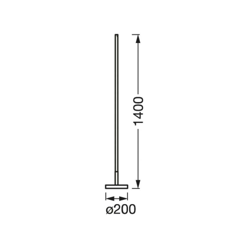 OSRAM Stehlampe Stehleuchte SMART WiFi LED Rund Schwarz RGB Tunable White - 4099854472176