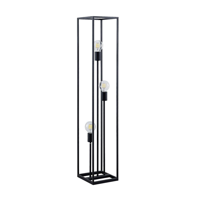 Lindby Krisha Stehlampe Stehleuchte Standlampe Leuchte schwarz Stahl 3-flammig - 4251096598414