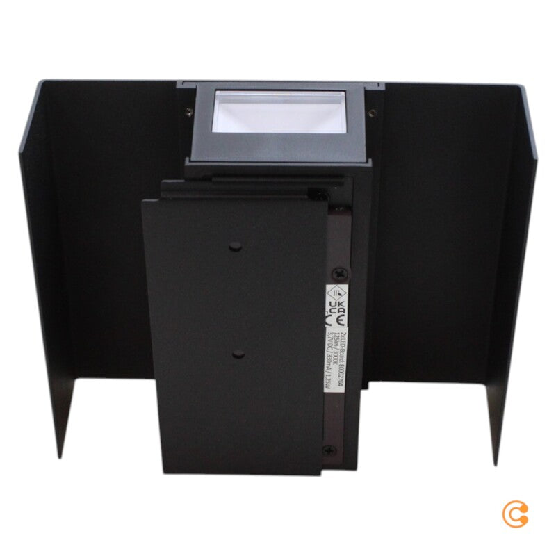 JUST LIGHT Aussenleuchte Wandleuchte LED Sensorlampe Akku schwarz Aluminium USB - 4043689001650