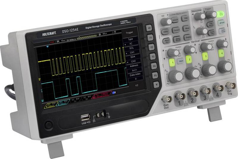 Voltcraft DSO-1204F Digital-Oszilloskop 200 MHz 4-Kanal 1 GSa/s 64 kpts 8 Bit - 4016139200040