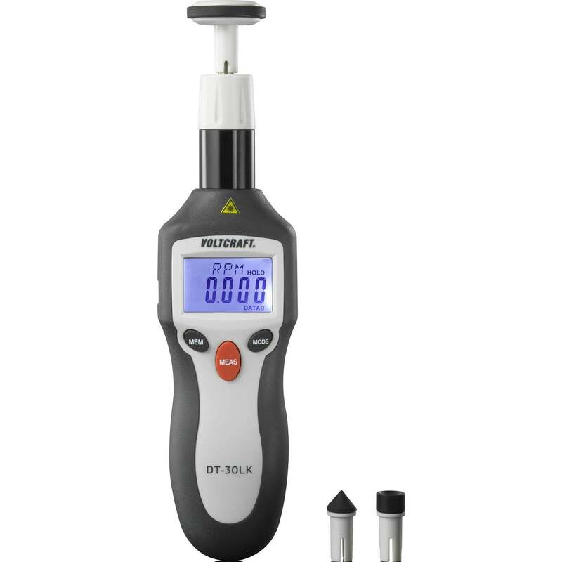 Voltcraft Drehzahlmesser DT-30LK SE mechanisch optisch 2-20000 U/min LCD 210g - 4064161234298
