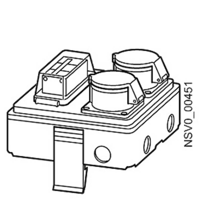 Siemens BVP:047231 Abgangskasten Kasten Lichtgrau 3polig 16 A 230 V/AC 1 St. - 4019169702300