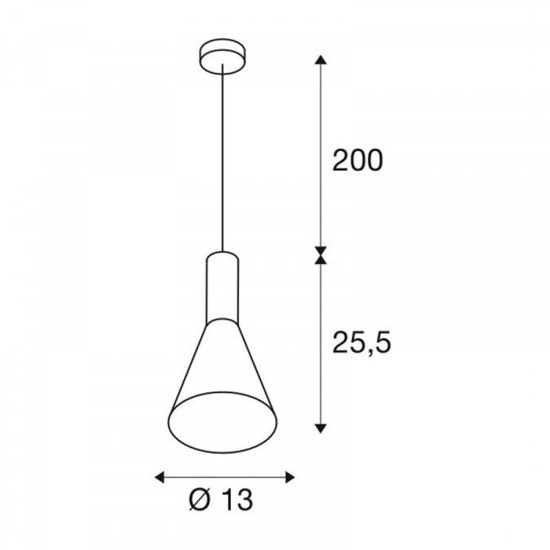 SLV Phelia Hängeleuchte Hängelampe Deckenlampe Leuchte Lampe schwarz gold Ø 1423 - 4024163231459