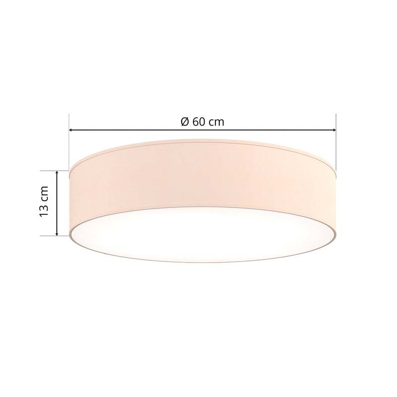 Euluna Deckenlampe Rondo Deckenlampe Deckenlicht E27 beige Ø 60 cm SIEHE TEXT - 5901780544331