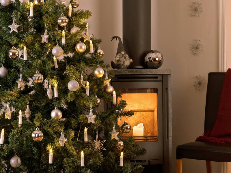 Konstsmide 1009-020 Weihnachtsbaum-Beleuchtung Lichterkette Innen 35 Warm-Weiß - 7318301009022