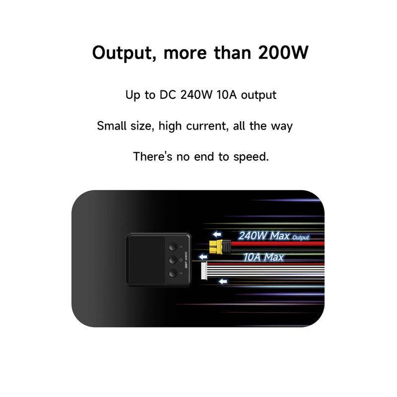 ISDT 608PD Smart Ladegerät 240W 10A für LiPo LiIon LiFe Akkus kompakt 85g - 4064161334233