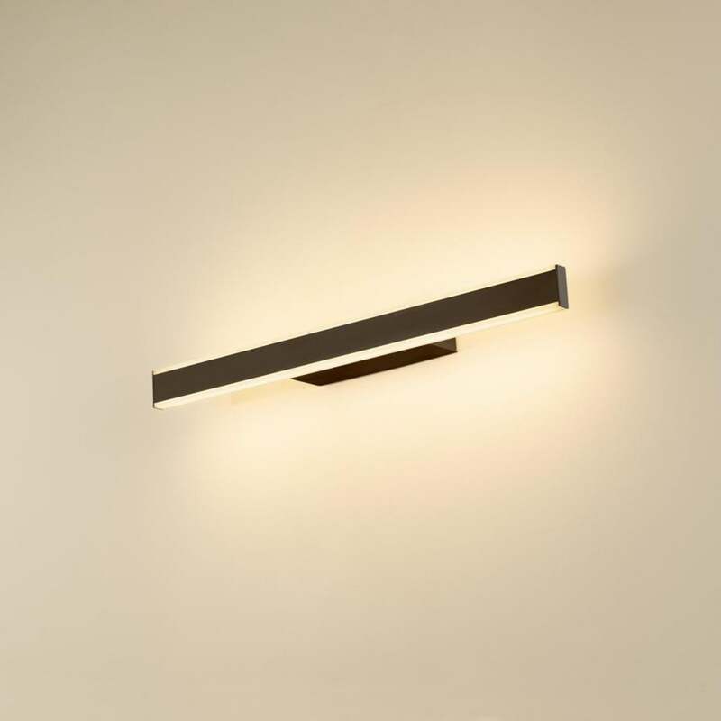 SLV Wandleuchte Lampe One Linear LED dimmbar schwarz CCT 52cm 1000Lumen IP44 - 4024163292474