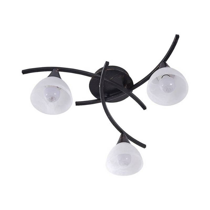 Lindby Deckenlampe Della Hängeleuchte Lampe Leuchte dreiflammig E14 schwarz g482 - 4251096521948
