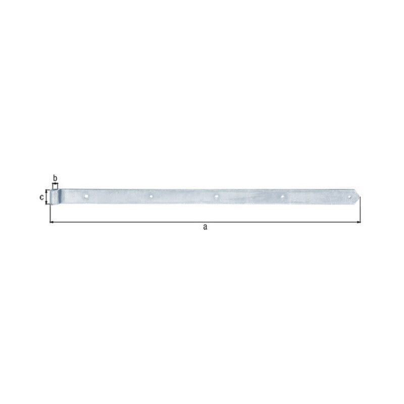 GAH Alberts Ladenband Kloben Stahl abgerundet galvanisch verzinkt 800 mm 4 STÜCK - 4004338314057