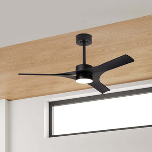 B-Ware Mantra LED-Deckenventilator Thai schwarz 122cm DC-Motor dimmbar Fernbedienung