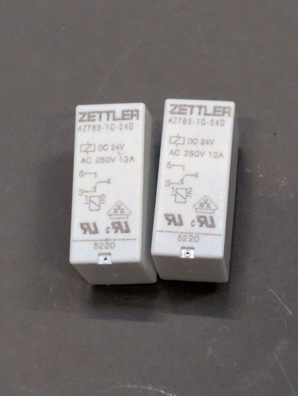 Zettler Electronics Printrelais AZ763-1C-24D 24V DC Schaltrelais 1 Wechsler 12A - 2050006598641