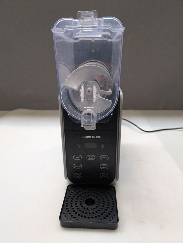 GOURMETmaxx Eismaschine Slush-Eis Frappé Milchshake Softeis 200W Schwarz-Grau - 4067522092056