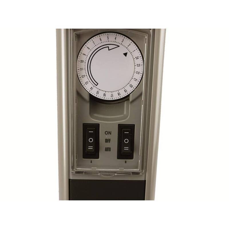 REV Gartensteckdose Außensteckdose Zeitschaltuhr Silber 2fach DEFEKTWARE - 4006341701541