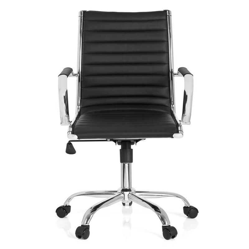 hjh OFFICE  VEMONA 10 Profi Chefsessel Schwarz Drehstuhl Bürostuhl Arbeitsstuhl - 4260354054012
