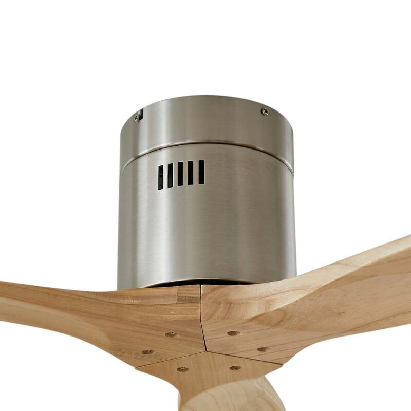 Lucande Deckenventilator Vindur nickel 132 cm leise für Räume bis 15 m² - 4251911797978