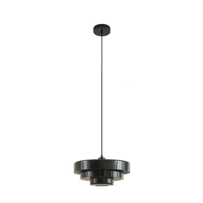 Lindby Hängeleuchte Pendelleuchte Tivra Deckenlampe Ø 35 cm E27 schwarz Metall - 4255830903564