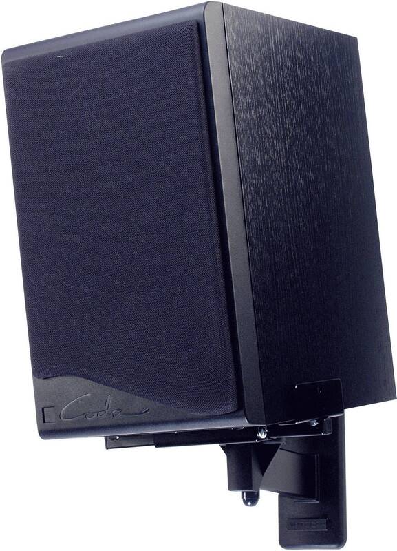B-TECH BT77 Lautsprecher-Wandhalter schwarz neigbar schwenkbar max. 25 kg - 5019318047701