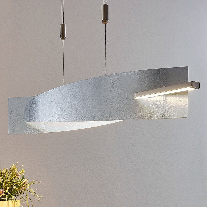 Lucande Pendelleuchte Hängelampe LED Marija silber höhenverstellbar dimmbar 101 - 4251096553659