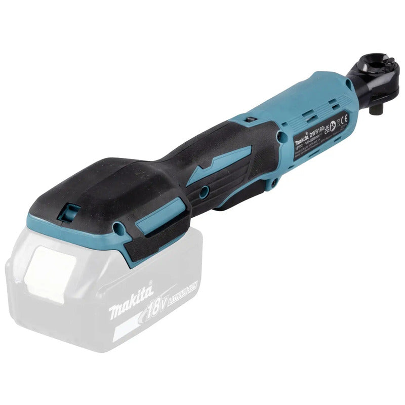 Makita Akku-Ratschenschrauber DWR180Z 18V Li-Ion ohne Akku 47,5Nm 1,6kg kompakt - 0088381732871