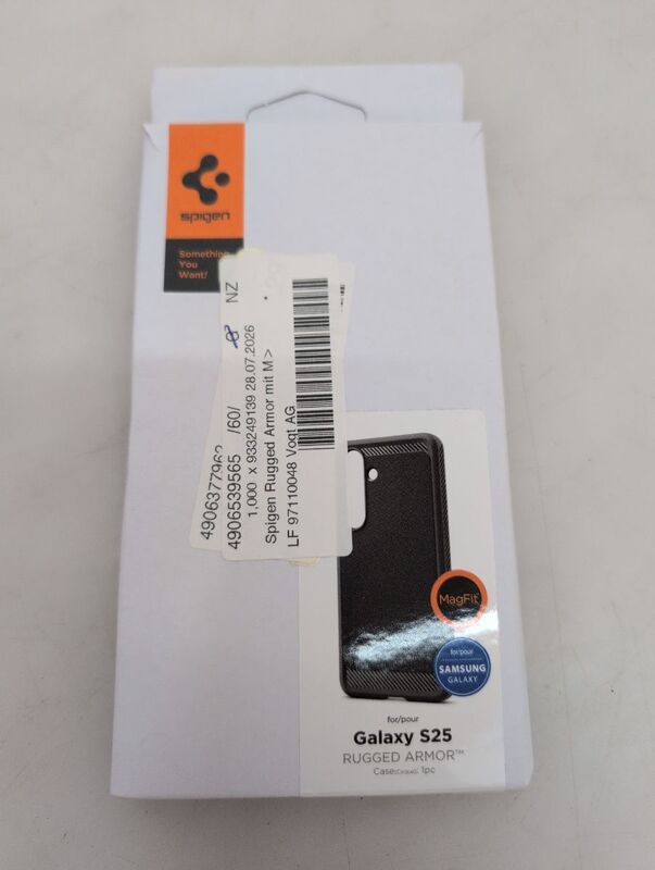 Spigen Rugged Armor Hülle MagSafe für Samsung Galaxy S25 Schutzhülle schwarz - 8809971238298