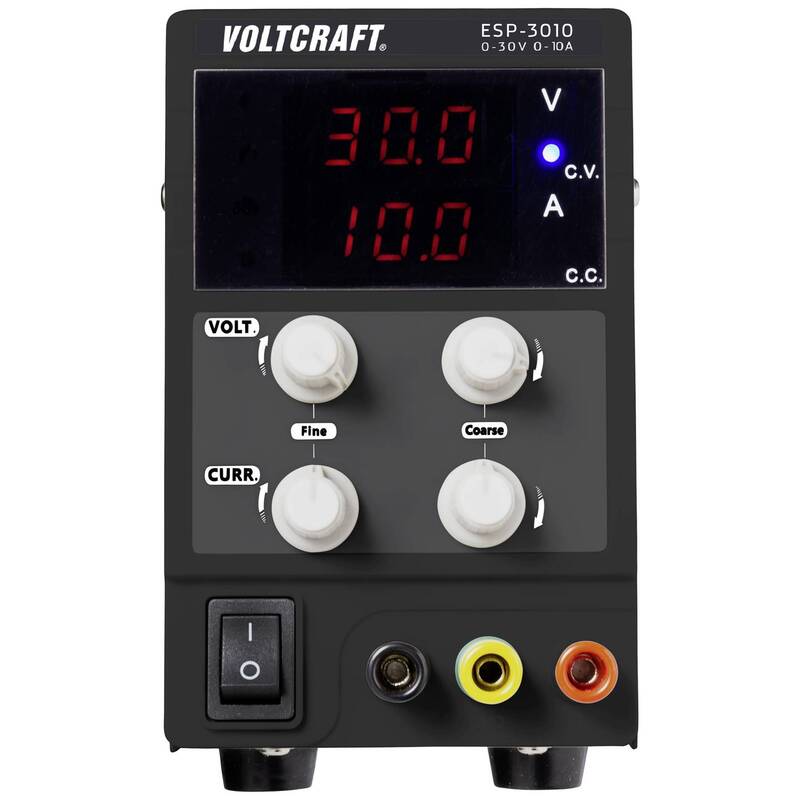 VOLTCRAFT ESP-3010 Labornetzgerät einstellbar 0-30 V/DC 0-10 A Steckanschluss - 4064161215297