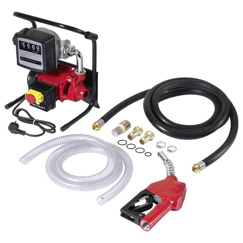 Toolcraft elektrische Diesel- und Heizölpumpe 2100l/h 230V AC 370W robust 25m - 4064161497167