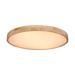 B-Ware LED-Deckenlampe Rainer 80 cm Holzoptik Metall dimmbar CCT 7000 lm Globo