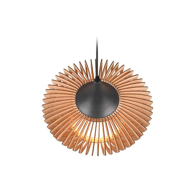 TRIO LIGHTING Hängelampe Hängeleuchte Colino LED Pendelleuchte dimmbar Holz hell - 4017807540277