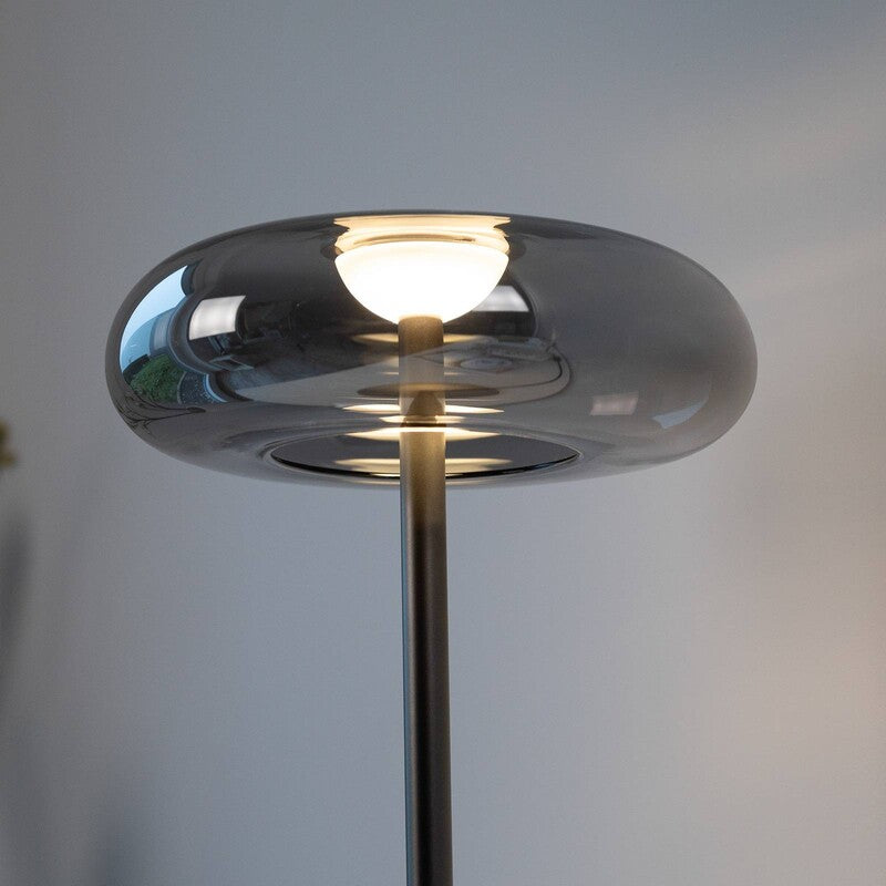 Schöner Wohnen Lampada LED Da Tavolo Posh, Vetro Fumé, 3.000 K - 4043689018443