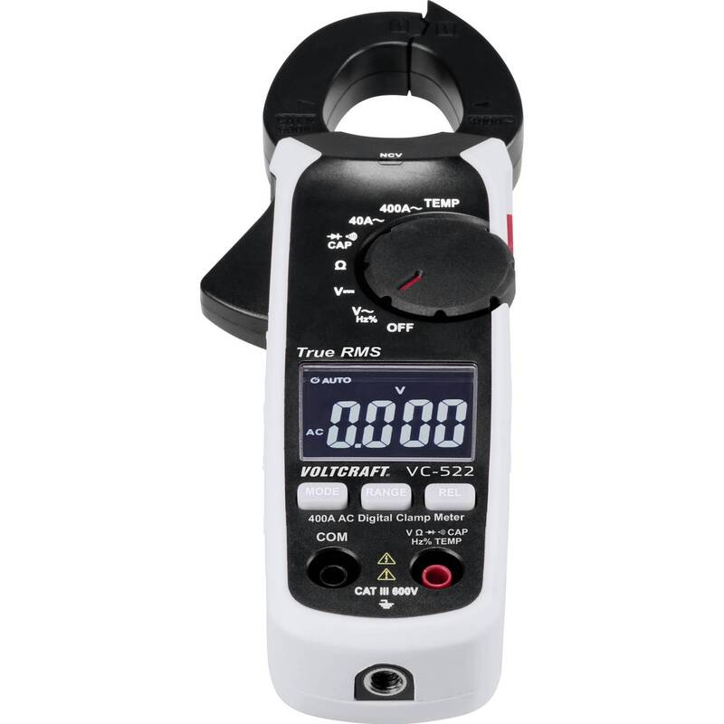 Voltcraft Stromzange VC-522 digitale Messzange 4000 Counts CAT III 600 V Anzeige - 4053199547456