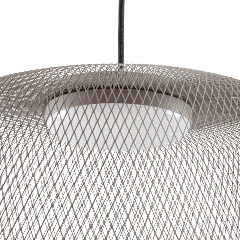 Lucande Außenhängelampe Korvyn LED Gartenleuchte dimmbar grau IP44 Ø50cm - 4255830912634