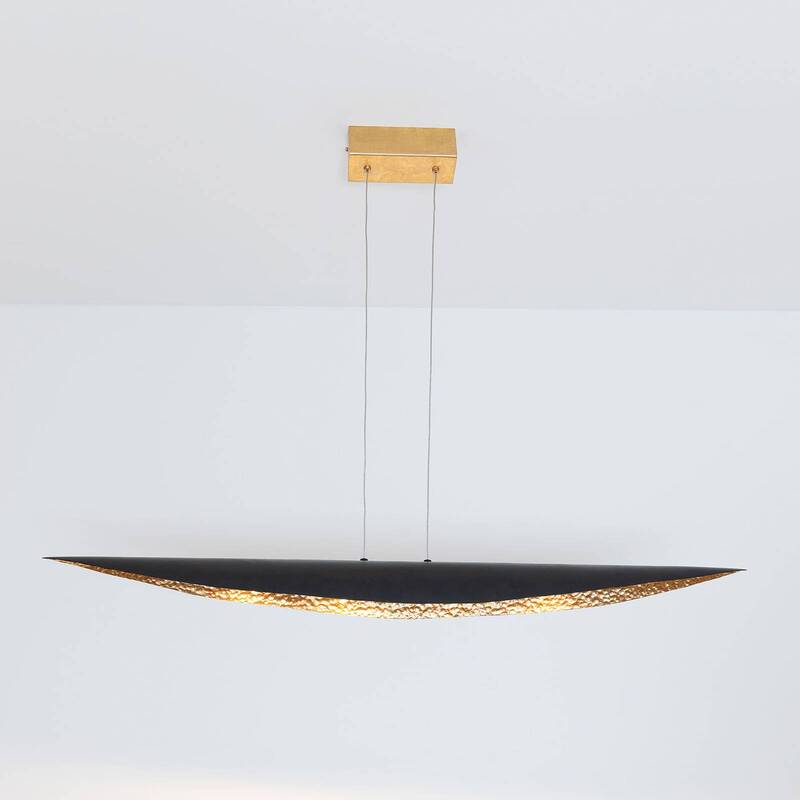 Holländer LED Pendant Light Chiasso, Black-brown/gold - 4250151346168
